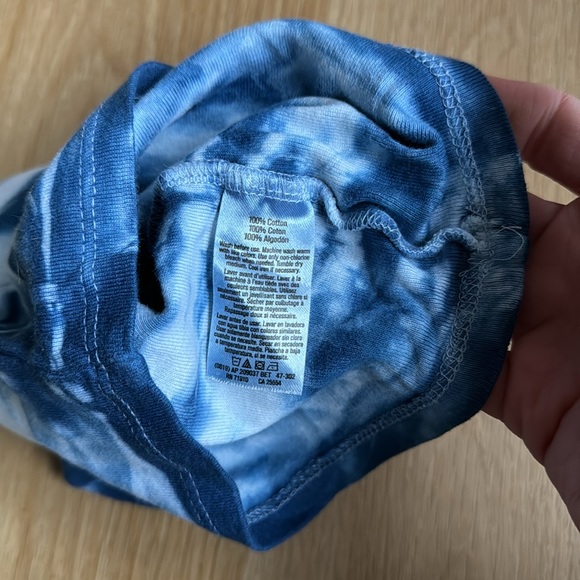 Gerber’s Infant Handcrafted Indigo Blue Tie Dye Tee | Size 6-9 Months - Picture 5 of 5